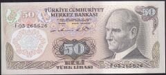 6.Emisyon 1.Tertip 50 Lira F05 265626 Çil