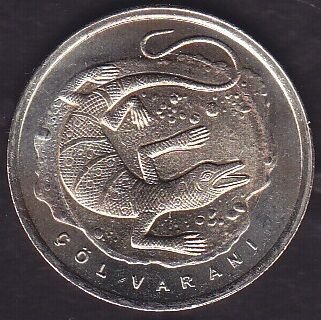 2015 Yılı 1 Lira Çöl Varanı Hatıra Para ( Kararma var )