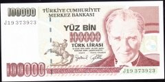 7.Emisyon 3.Tertip 100000 Lira J19 373923 Çilaltı