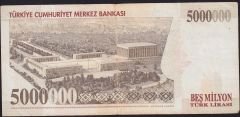 7.Emisyon 5 000 000 Lira I24 064780 Çok Temiz