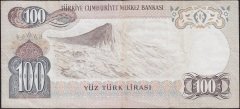 6.Emisyon 1.Tertip 100 Lira A49 291534 Çok Temiz+
