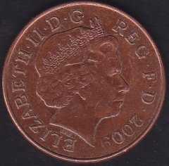 İngiltere 2 Pence 2009