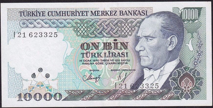 7.Emisyon 4.Tertip 10.000 I21 623325 Çok Çok Temiz