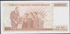 7.Emisyon 3.Tertip 100000 Lira I32 974955 Çilaltı Çil