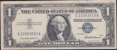 Amerika 1 Dolar 1957 Çok Temiz Silver Sertifika Mavi Mühür
