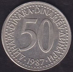 Yugoslavya 50 Dinar 1987