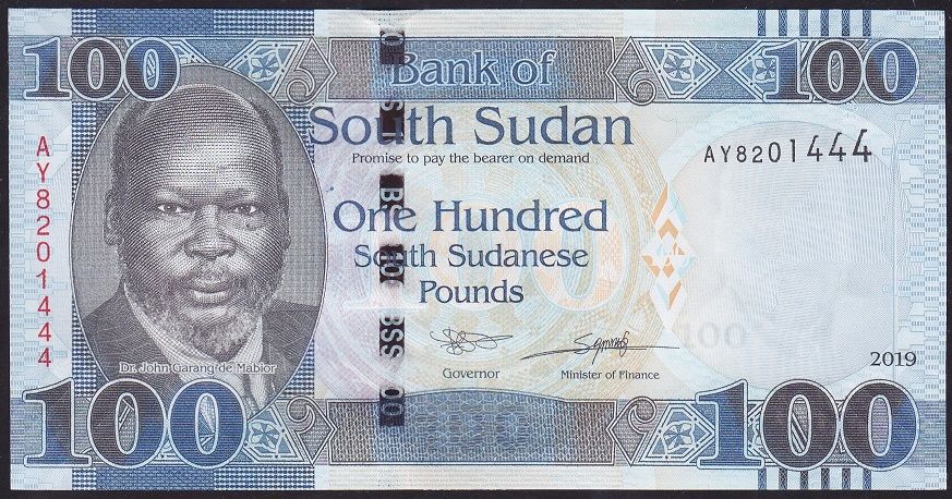 South Sudan 100 Pound 2019 Çil 444