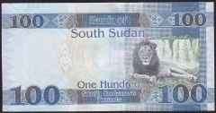 South Sudan 100 Pound 2019 Çil 444
