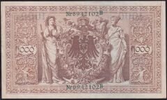 Almanya 1000 Mark 1910 Çok Çok Temiz