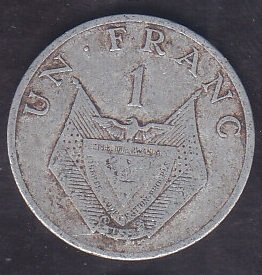 RWANDA 1 FRANK 1977