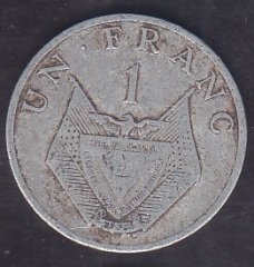 RWANDA 1 FRANK 1977
