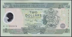 Solomon Adası 2 Dolar 2001 Çil Polimer A1 01