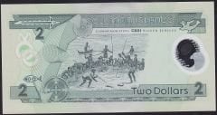 Solomon Adası 2 Dolar 2001 Çil Polimer A1 01