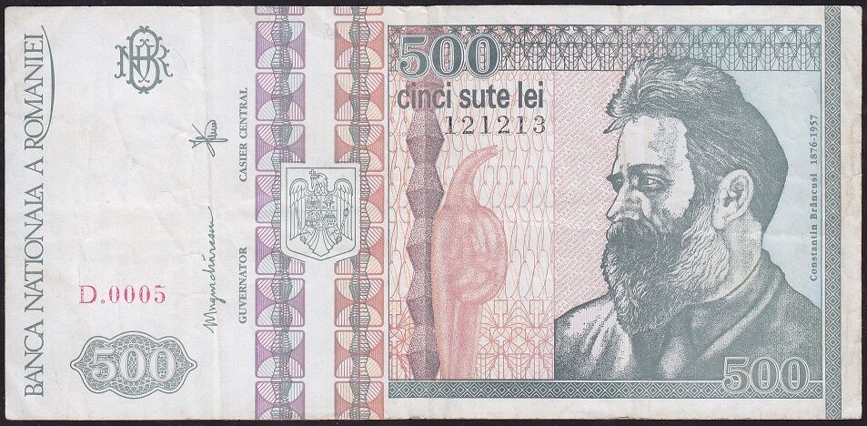 Romanya 500 Lei 1992 Çok Temiz+