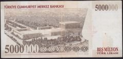 7.Emisyon 5 000 000 Lira I20 483674 Çok Temiz+