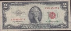 Amerika 2 Dolar 1953 Temiz Kırmızı Mühür