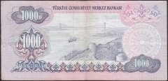 6.EMİSYON 2.TERTİP 1000 LİRA D30 033056 ÇOK TEMİZ +