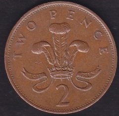İngiltere 2 Pence 1989