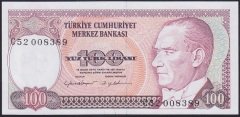 7.EMİSYON 2.TERTİP 100 LİRA C52 008389 ÇİLALTI
