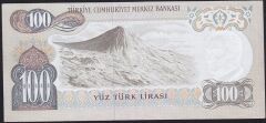 6.Emisyon 2.Tertip 100 Lira F73 257587 Çok Çok Temiz+