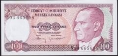 7.Emisyon 1.Tertip 100 Lira A04 665608 Çilaltı