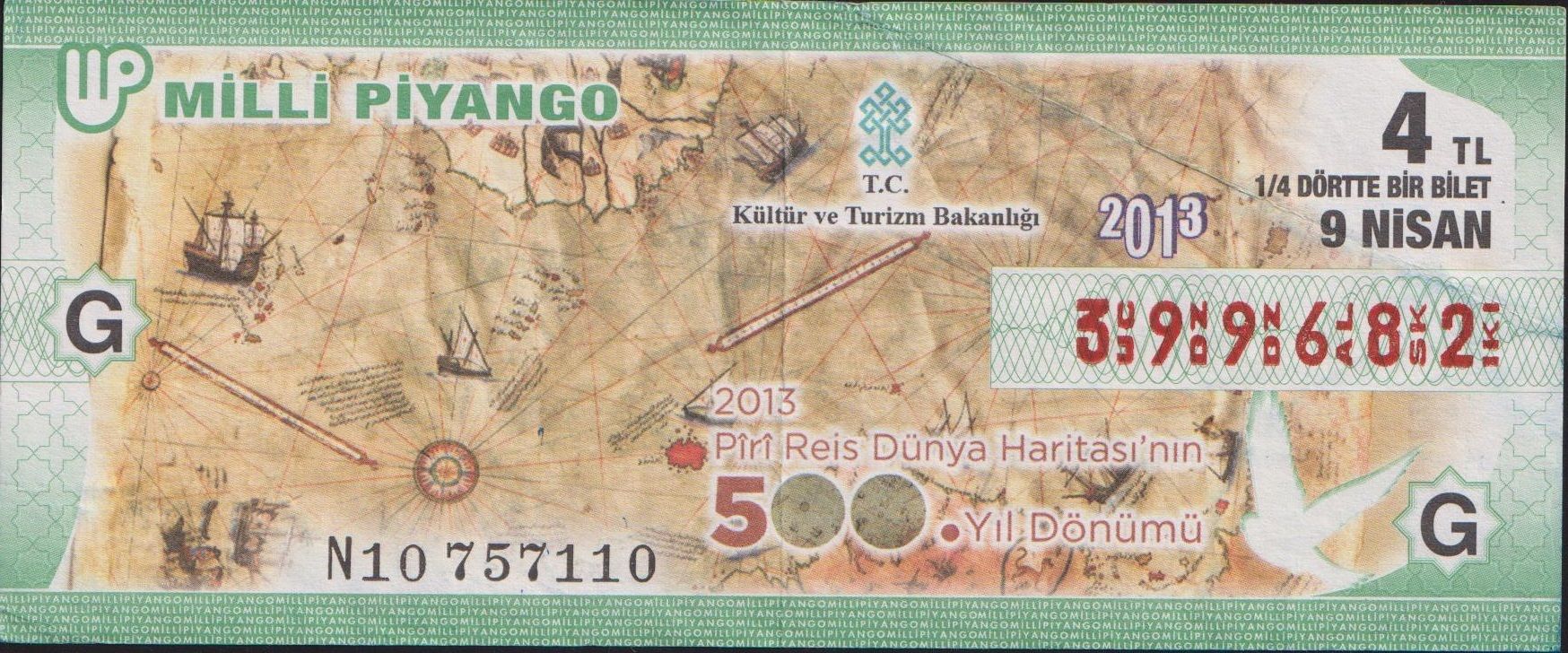 2013 9 Nisan Çeyrek Bilet - G Serisi