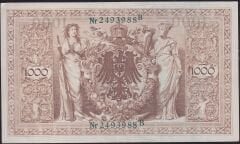 Almanya 1000 Mark 1910 Çok Çok Temiz Çilaltı