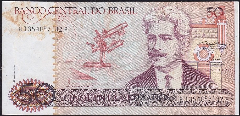 Brezilya 50 Cruzados 1986 Ççt Çilaltı