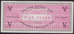 FİLİPİNLER 5 PESOS 1943 ÇÇT ÇİLALTI ACİL İHTİYAÇ