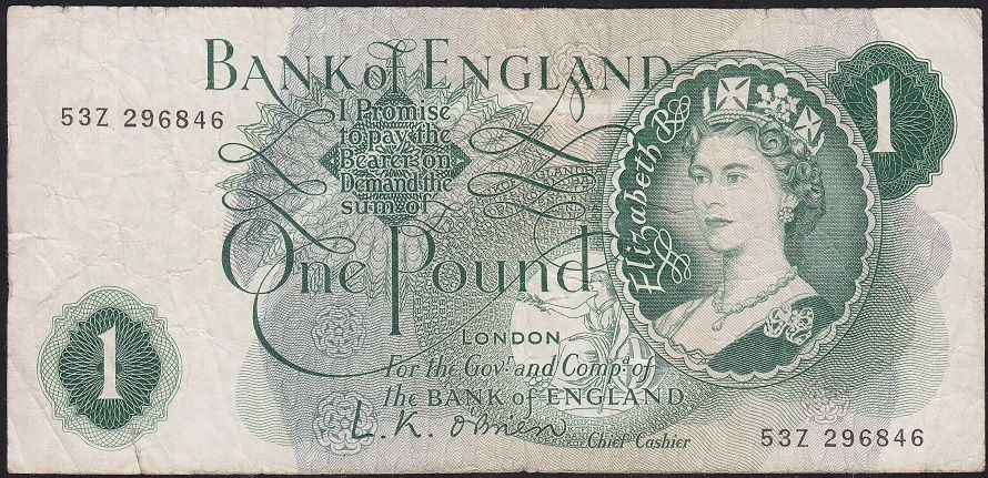 İngiltere 1 Pound Temiz