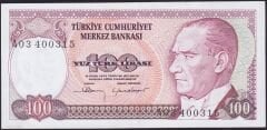 7.Emisyon 1.Tertip 100 Lira A03 400315 Çilaltı