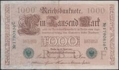 Almanya 1000 Mark 1910 Çok Temiz+