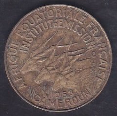 KAMERUN 5 FRANK 1958