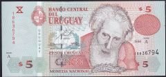 Uruguay 5 Pesos 1998 Çil