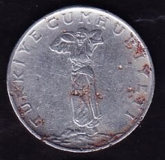 1965 Yılı 25 Kuruş Ters