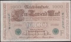 Almanya 1000 Mark 1910 Çok Temiz+