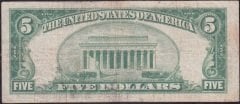 Amerika 5 Dolar 1934A Çok Temiz (Silver Sertifika Mavi Mühür)