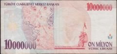 7.Emisyon 10 000 000 Lira C10 512757 Çok Temiz