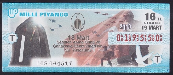 2013 19 MART TAM BİLET