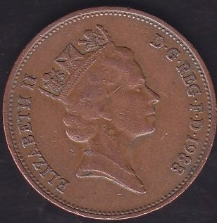 İngiltere 2 Pence 1988
