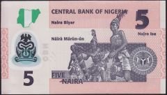 Nijerya 5 Naira 2024 Çil Polimer