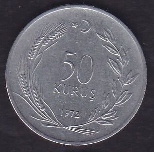 1972 Yılı 50 Kuruş