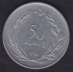 1972 Yılı 50 Kuruş
