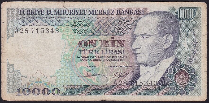 7.Emisyon 1.Tertip 10.000 A28 715343 Temiz