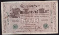 Almanya 1000 Mark 1910 Çok Temiz+