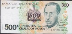 Brezilya 500 Cruzados 1990 Çilaltı Çil