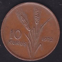 1972 Yılı 10 Kuruş