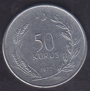 1977 Yılı 50 Kuruş Çok Çok Temiz