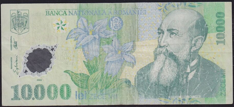 Romanya 10000 Lei 2000 Çok Temiz