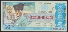 1982 9 EYLÜL TAM BİLET - T SERİSİ